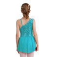 thumbnail image 2 of YONGHS Kids Girls Sequin Ballet Lyrical Dance Dress Sleeveless Spaghetti Leotard Tutu Dress Green 8, 2 of 7