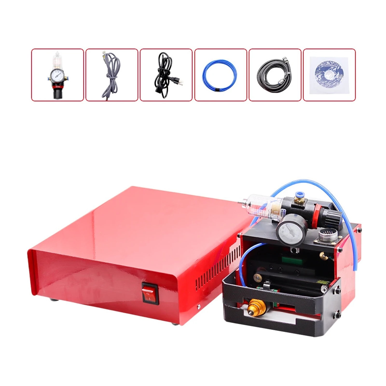 Portable Metal Pneumatic Dot Peen Marking Machine For VIN Code(80*20mm) Fe Marking Machine Chassis Number