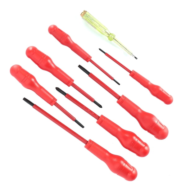 Juego De Destornilladores Aislados De 8 Piezas, Kit Magnético, Paquete De Herramientas De Reparación Para Electricista Al Aire Libre 9701