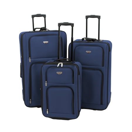 Travelers Club 3 pc. nested value set. Navy Blue (Best Luggage Brands For Frequent Travelers)