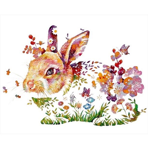 Hilo de bordar Full Eco-cotton 11CT Printed Rabbit Cross Stitch Artwork(10) FLhrweasw Nuevo