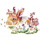thumbnail image 1 of Hilo de bordar Full Eco-cotton 11CT Printed Rabbit Cross Stitch Artwork(10) FLhrweasw Nuevo, 1 of 9