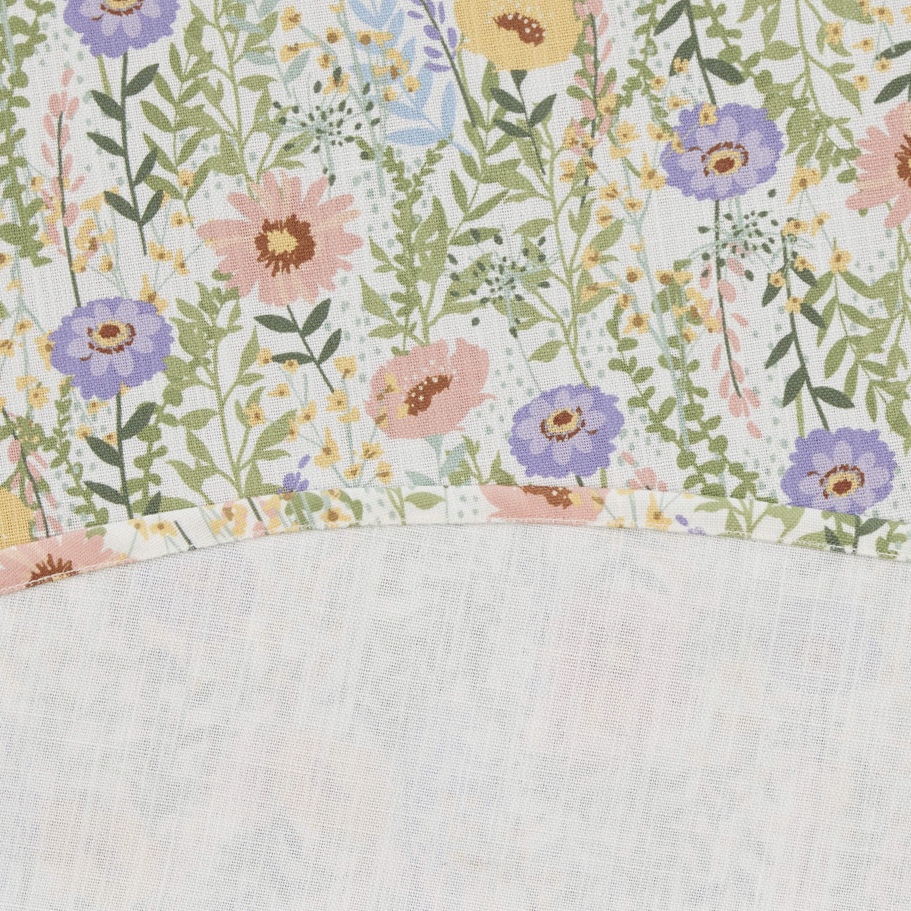 Easter Floral 70" Round Tablecloth - 100% Cotton, Multi-color