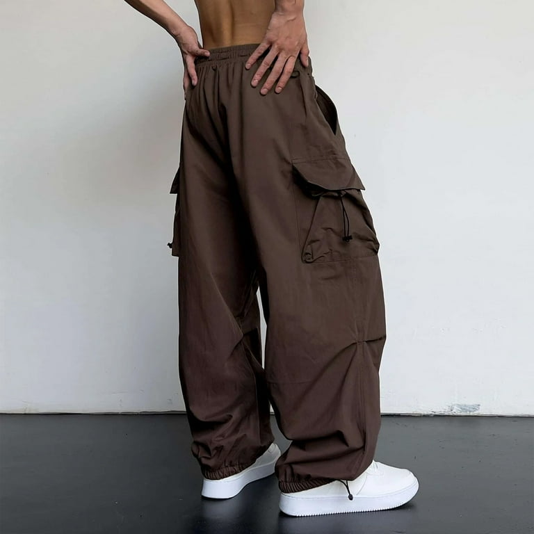 DxhmoneyHX Men's Baggy Cargo Pants Trendy Casual Parachute DxhmoneyHX Men's Baggy Cargo Pants Trendy Casual Parachute