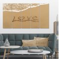 thumbnail image 1 of Love Written on Sandy Seashore - Seashore Canvas Art Print, 1 of 3