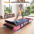 thumbnail image 5 of Evitormill Walking Pad Under Desk Treadmill with Incline for Home and Office, 2.5HP Low Noise, 36" Running Belt, Supports 265 Lbs (Pink), 5 of 7