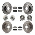 thumbnail image 1 of Transit Auto Front Rear Wheel Hub Bearings Assembly Disc Brake Rotors and Semi-Metallic Pads Kit (10Pc) for Car 2001-2005 Acura EL - Left Right Side (Driver Passenger) KBB-106538, 1 of 10