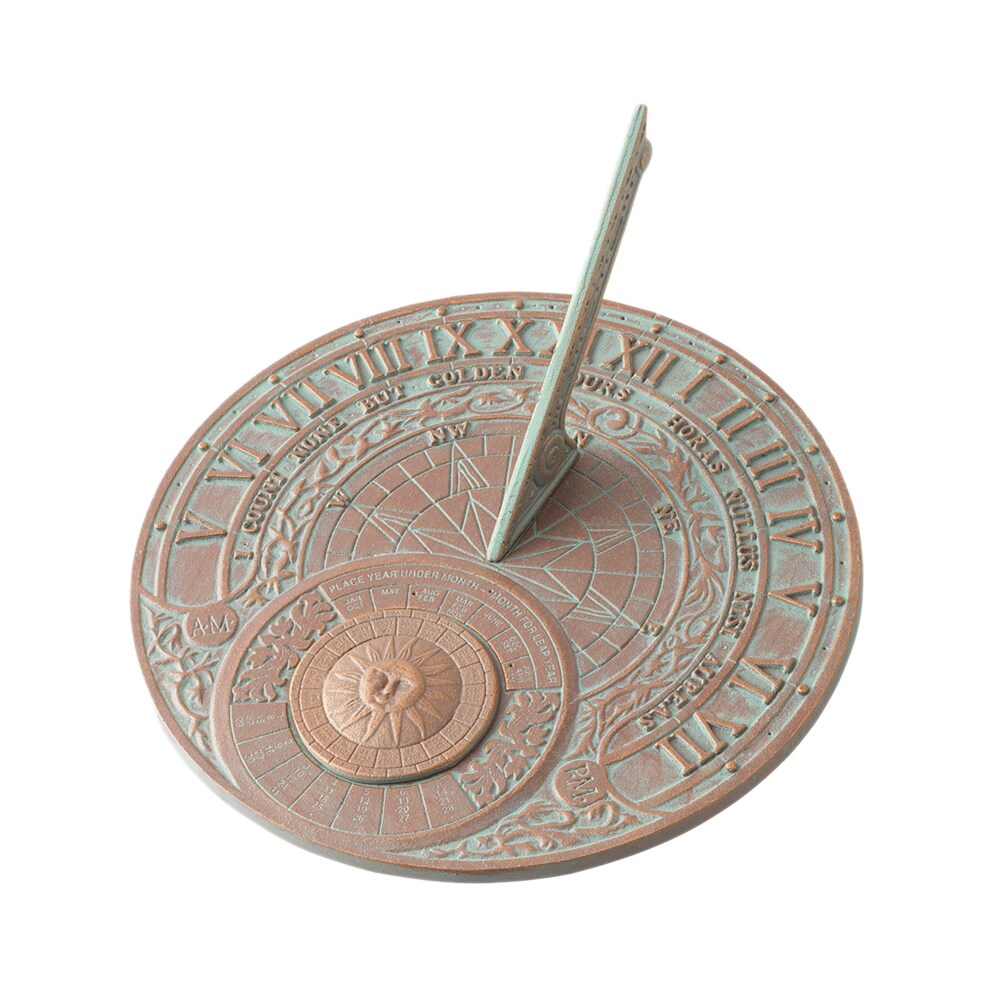 Whitehall 00166 Perpetual Calendar Sundial - Copper Verdigris - image 2 of 2