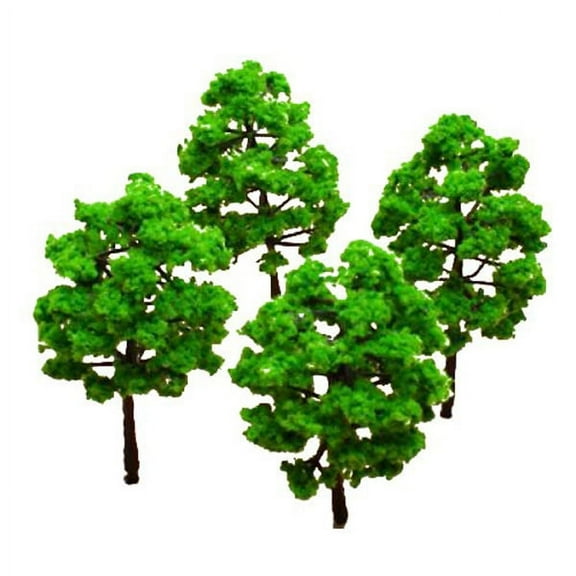 HOMEMAXS 10pcs 3.0 Inch Green Scenery Landscape Model Trees