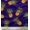 Dark Purple, variant on Soimoi Orange Silk Fabric Pine Fruits Print Sewing Fabric Yard 42 Inch Wide