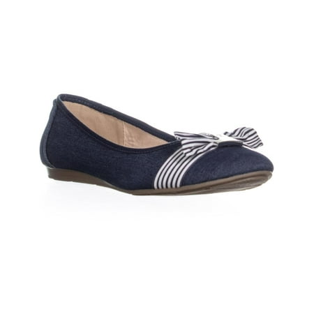 CC35 - Womens CC35 Pimmas Bow Tie Ballet Flats , Denim, 9 US - Walmart.com