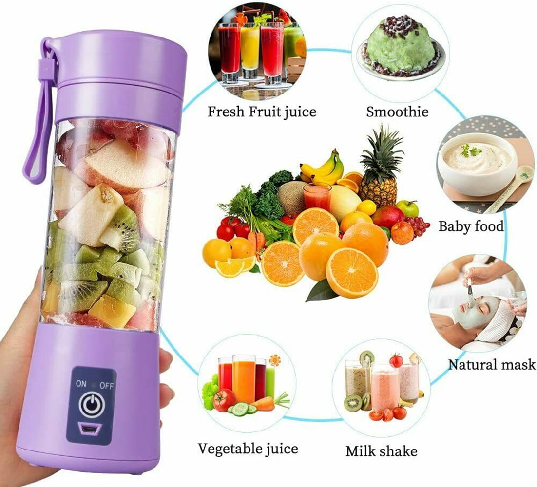 Portable Juicer Blender Cup USB Rechargeable Mixer Smoothies Mini Fruit  Machine for Sale in Laredo, TX - OfferUp