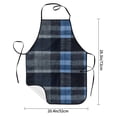 thumbnail image 2 of Anti-Fouling Belt Pocket Elasticated Apron - Non-Slippery Non-Fading Non-Shrinking Non-Crinkly Water-Repellent Darkslateblue Buffalo Plaid Check Tartan Scotland_2, 2 of 8