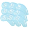 thumbnail image 3 of 9 fundas antiarañazos para cabezas de palos de golf, de piel sintética de primera calidad. Azul, 3 of 8