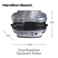 thumbnail image 3 of Sandwichera Doble Hamilton Beach para el Desayuno, 3 of 10