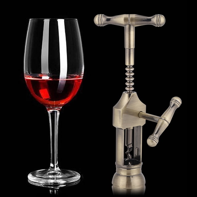 WALFRONT Ouvre-Bouteille de Vin Rouge Rétro Portable Tire-Bouchon Extracteur de Liège Outils de Bar, Ouvre-Bouteille de Vin, Extracteur de Liège Outils de Bar