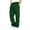 Dark Green, variant on Hsovts Men's Cargo Sweatpants Casual Fleece Joggers Loose Fit Open Bottom Athletic Pants for Men with Pockets Yellow L
