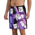 thumbnail image 2 of Devil Cuphead Men's Beach Shorts Swim Trunks Casual Quick Dry Board Shorts Swimwear with Mesh Lined and Pockets, 2 of 8