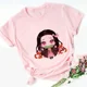 thumbnail image 3 of Camisetas de algodón para niños con estampado de Nezuko Kamado Kimetsu No Yaiba, color rosa, para bebés, lindas camisetas Harajuku Kawaii, camisetas para niñas, 3 of 5