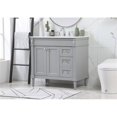 thumbnail image 2 of Elegant Decor Bennett 36" MDF Single Bathroom Vanity with Backsplash in Gray, 2 of 8
