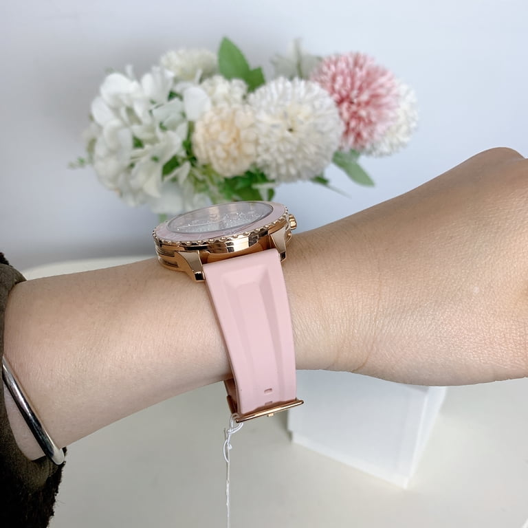 Michael Kors Runway Quartz Rose Crystal Dial Ladies Watch  display picture 3