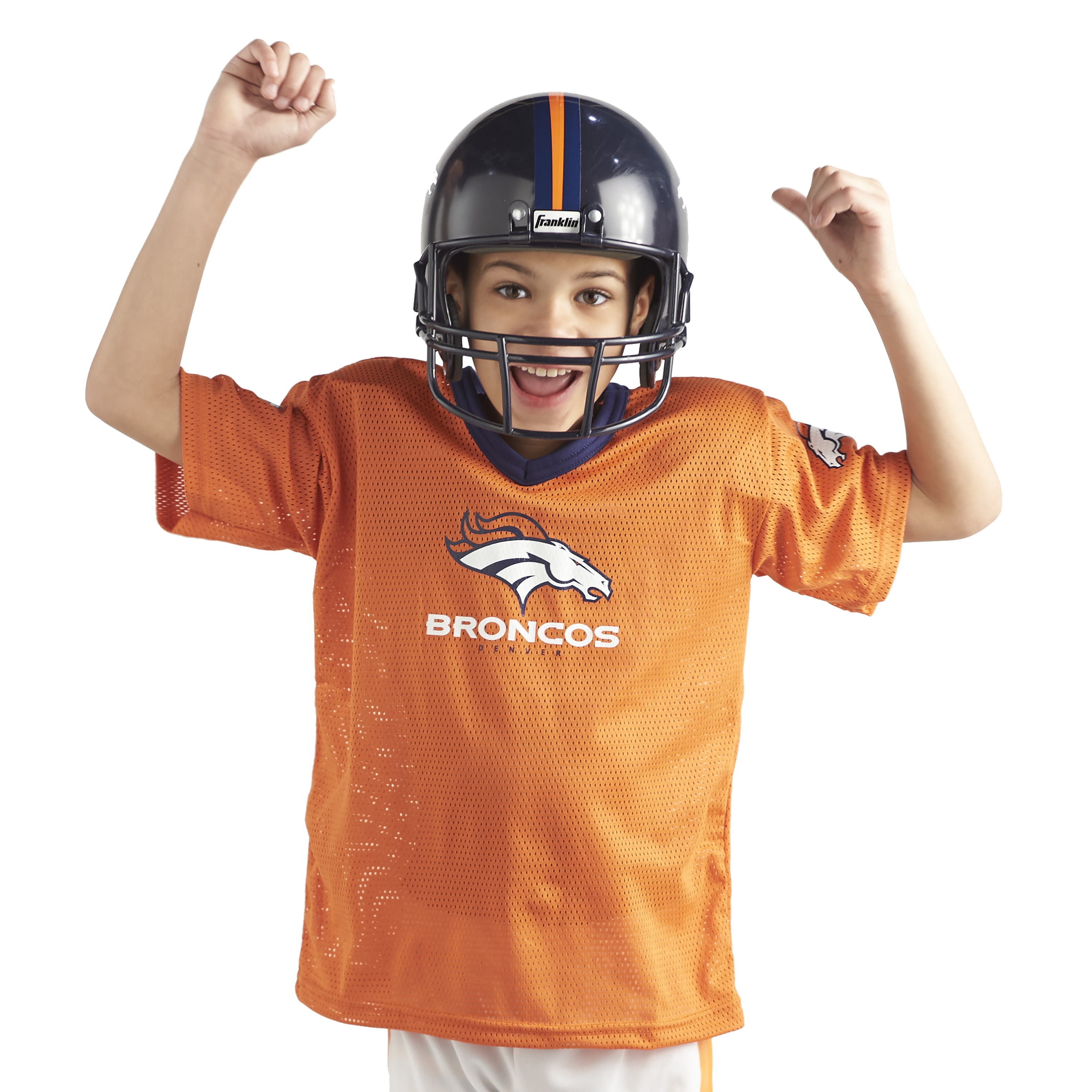 Kids Denver Broncos Costume Helmet NFL Football Youth Sports Uniform Set Large eBay