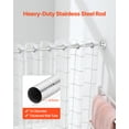 thumbnail image 5 of VEVOR Shower Curtain Rod,28-76 Inches, 1 Inch Diameter Adjustable Spring Tension Stainless Steel Telescoping Rod with Holders, No Drilling Non-Slip for Bathroom, Closet, Window, Room Divider, Silver, 5 of 9