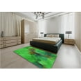 thumbnail image 5 of Ahgly Company Machine Washable Indoor Rectangle Transitional Lime Green Area Rugs, 2' x 4', 5 of 7