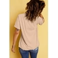 thumbnail image 5 of Women's Khaki Thanksgiving Bowknot Turkey Graphic Crewneck Tee | [ZhiHiMeRi] | (US 20-22)2XL, 5 of 6