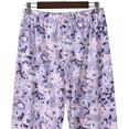 thumbnail image 5 of Byworldtasic Women's Plus Size Cotton Capri Pajama Pants Causal Bottoms Fun Print Sleep Pants Loose Lounge Pant, 5 of 5