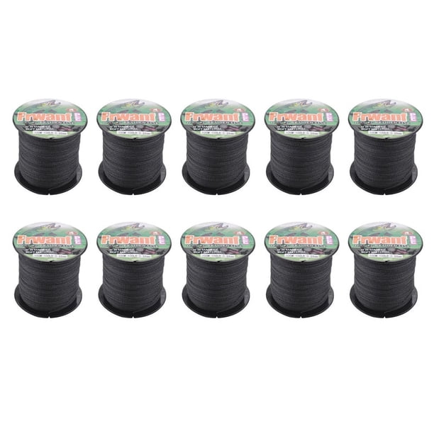 Frwanf 10X 4 Hebra 100M LíNea de Pesca Trenzada de Pe 4 Hebra Super Fuerte Hilo de Multifilamento para Carpa de Pesca 100Lb