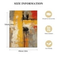 thumbnail image 2 of PIKWEEK Yellow and Grey Abstract Wall Art Modern Orange Bathroom Decor Retro Brown Art Print Grey Yellow Graffiti Wall Art Yellow Grey and Black Pictures Abstract Painting for Living Room, 2 of 5