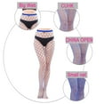 thumbnail image 4 of Medias de rejilla de cintura alta para mujer, medias de rejilla de cintura alta transparentes, talla única, 4 of 5