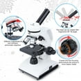 thumbnail image 5 of LAKWAR 100X-2000X Microscopes for Kids Students Adult, Microscope Kit with Prepared Slides , Phone Adapter, Biological Microscopes for School Laboratory Home Education, 5 of 9