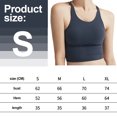 thumbnail image 2 of Ropa interior deportiva para mujer con almohadilla extraíble, sexy, con cordones en la espalda cruzada, chaleco de entrenamiento para yoga, color gris, 2 of 6
