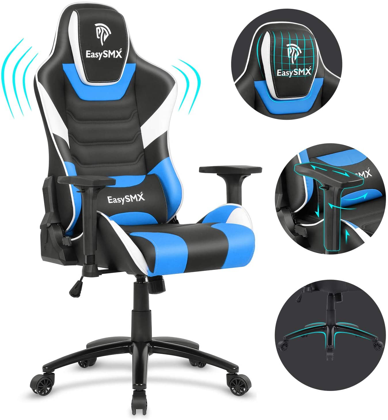 Gaming Chair Racing Office Computer Game Chair Ergonomic Backrest and Seat Heigh 