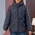 thumbnail image 2 of Winter Coats for Women Winter Warmth Short Coat With Stand Collar For Cold Weather And Everyday Fashion Outerwear Winter Jackets for Women, 2 of 4