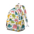 thumbnail image 2 of Cute Dinosaur Pattern Backpack for School,Cute School Bag,Schoolbag with Adjustable Shoulder Straps & Padded Back,13.4"x11"x4.7", 2 of 6