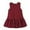 R430-Wine, variant on RMGVDSD Kids Toddler Baby Girls Dresses Summer Sundress Solid Color Sleeveless A-Line Midi Casual Dress Back To School Clothes Princess Party Dress
