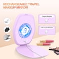 thumbnail image 4 of Espejo de maquillaje COSYGLOW Travel con luz LED de 3 colores, morado, 4 of 7