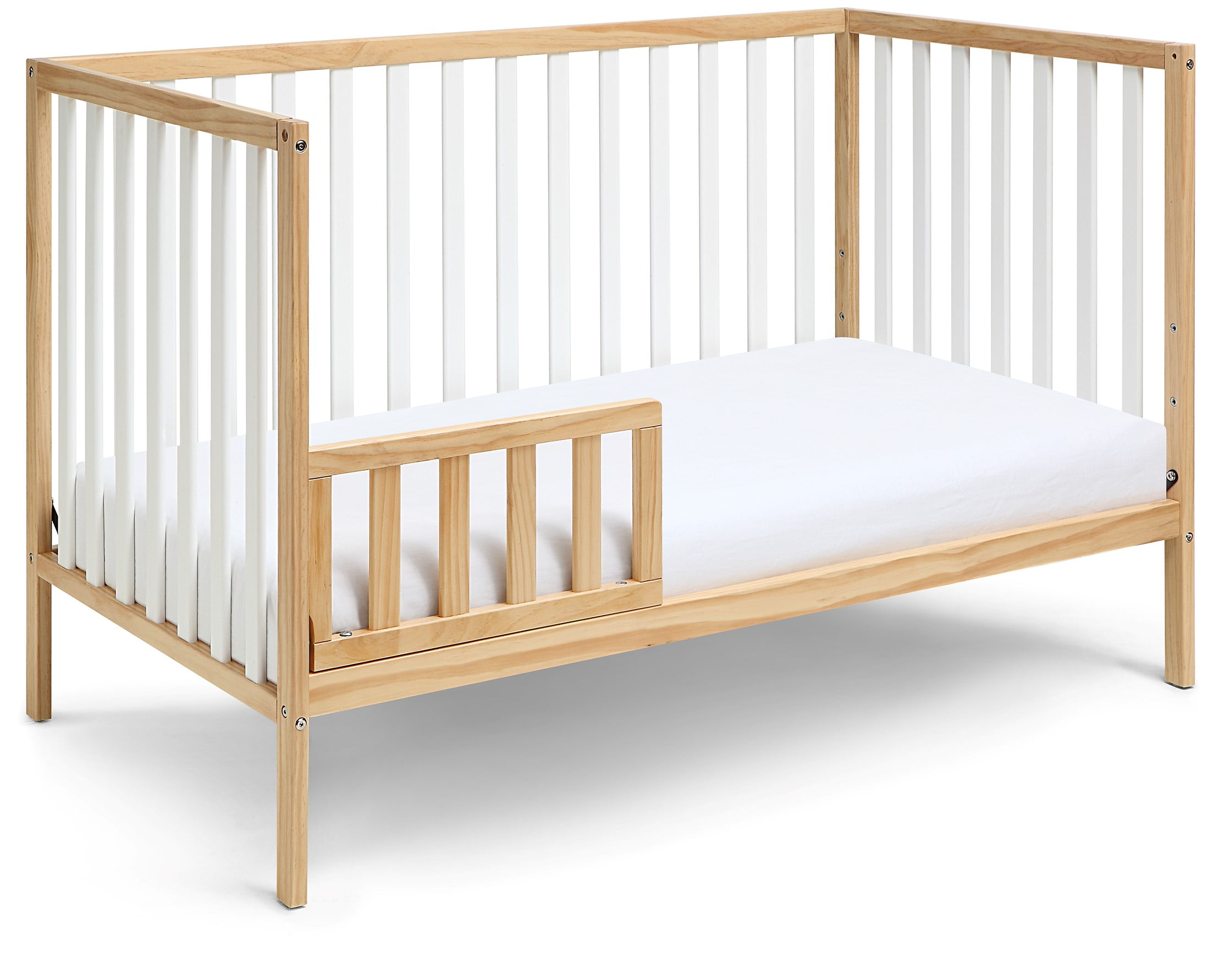 Do Re Me Suite Bebe Deux Remi Island 3-in-1 Convertible Crib in Natural & White 