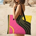 thumbnail image 4 of Color Wave Point Geometry Waterproof Picnic Blanket with Foldable Zipper, Suitable for Outdoor Use, Suitable for Travel, Camping, Beaches, Parks, Grasslands, Picnic Blanket Accessories, 4 of 7