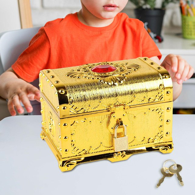 Del , Caja Del Tesoro Aventurera, Decoración, Colección de , Caja de Almacenamiento para Niños, Niñas, Regalos de Cumpleaños