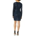 thumbnail image 2 of Parker Women's Philippa Long Sleeve V-Neck Cocktail Dress, Aquarius, 0, 2 of 2