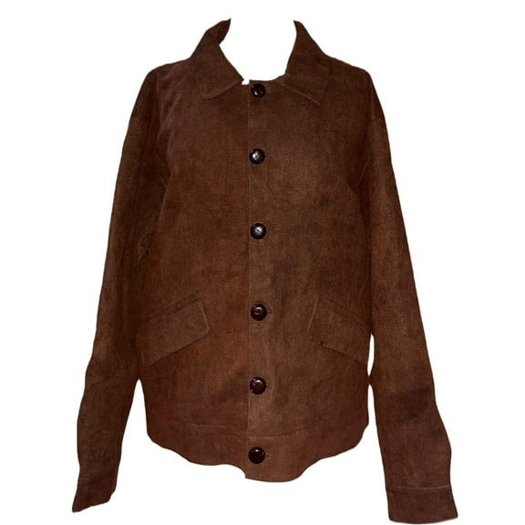 Jerry's Reversible Suede Jacket With Candy Stripe Lining