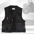 thumbnail image 2 of Chaleco funcional para fotografía de pesca de malla de primavera y verano con múltiples bolsillos, chaleco de seguridad para voluntarios masculinos, 2 of 5