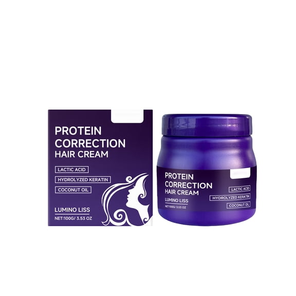 Alvantor Protein Hair Treatment for Dry Damaged Hair, Moisturizing Nourishing Hair Mask Anti-Dryness Smooth Repair, 3.53oz