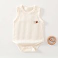 thumbnail image 2 of Bxsruta Baby Bodysuit Sleeveless Cotton Romper Infant One-Piece Tank Jumpsuit for Summer, 2 of 8