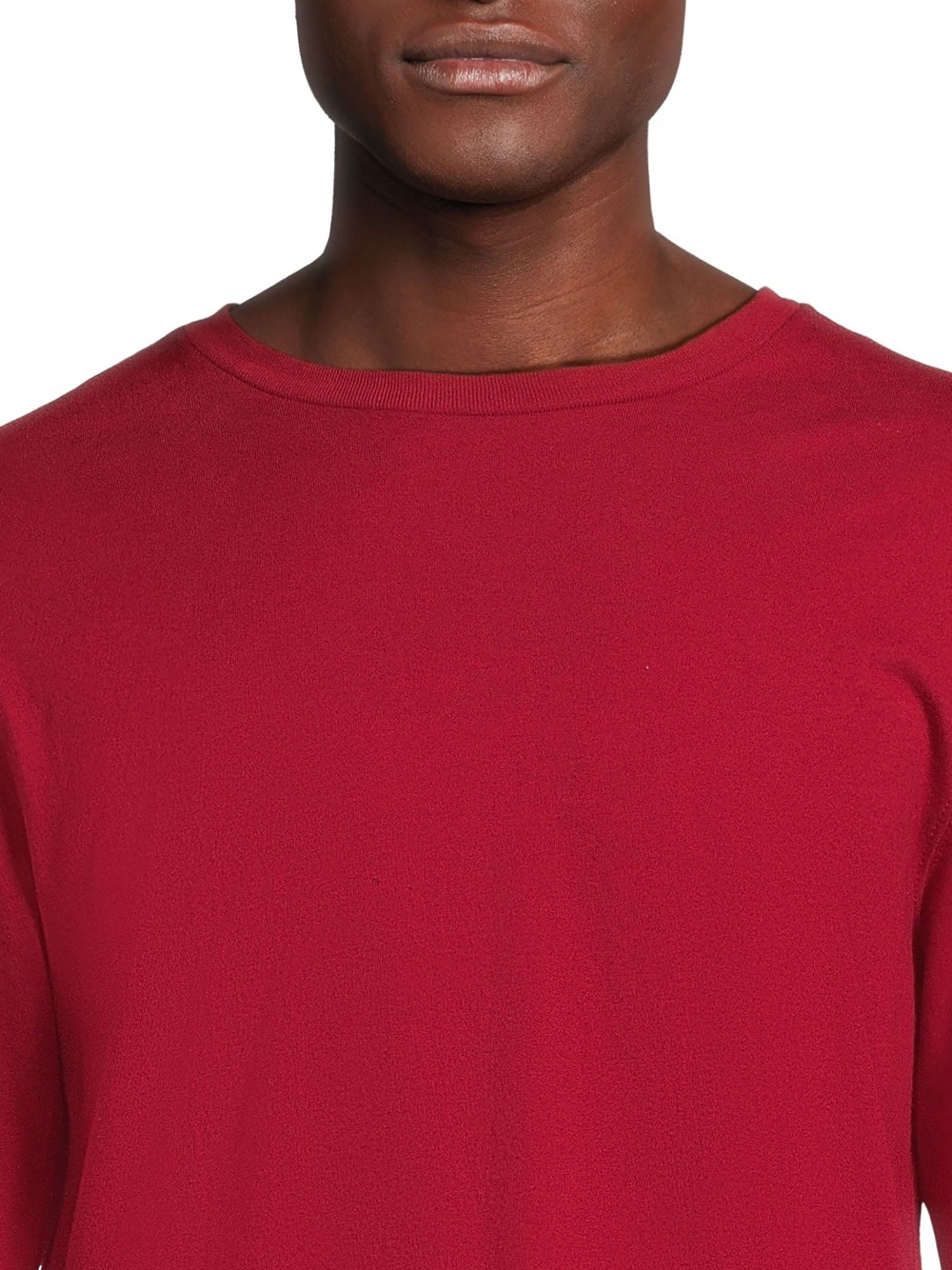 George Men's Crewneck Tee with Long Sleeves, Sizes XS-3XLT