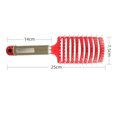 thumbnail image 2 of Enredo Masaje Cepillo para el cabello Curva Ventilación Cepillo para el cabello Estilo de ventilación Peine para el cabello Estilista Herramientas para el peinado del cabello Mujer Niña Peinado, Adepaton CPB-US-HPP152-3, 2 of 5